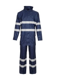 Hi Vis 2 Piece Rain Suit trousers and jacket