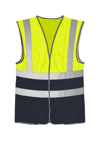 Yellow and Navy Hi Vis Vest