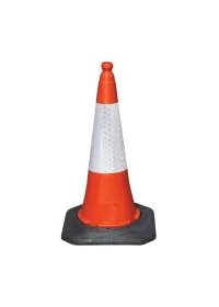Orange Traffic Cone 75cm with Reflective Sleeve JSP Dominator JBF069-240-600