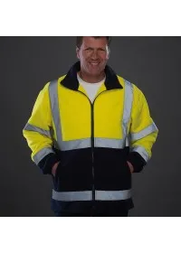 Yellow and Blue Hi Vis Fleece