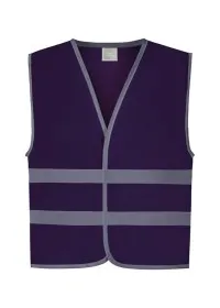 Childrens Kids Purple Hi Vis vest