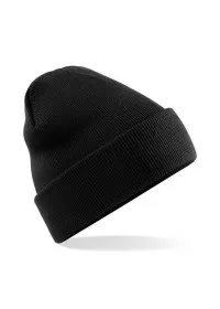 Embroidered Knitted Turn-Up Hat