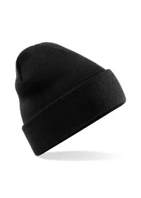 Embroidered Knitted Turn-Up Hat