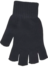 Personalised Fingerless Gloves Black