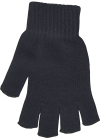 Personalised Fingerless Gloves Black