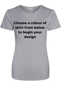 Custom Printed Ladies Sports T-Shirt Shirt Awdis JC005