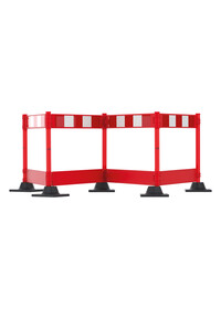 Champion Plus Folding Barrier System - Red - 1.5m