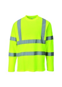 Personalised Hi Vis Long Sleeved T shirt Portwest S278