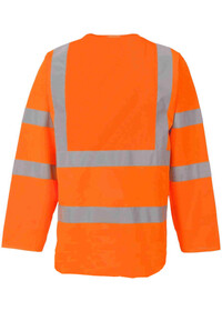 Personalised Flame Retardant Long Sleeve Hi Vis Vest FRHVJ03