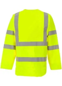 Personalised Flame Retardant Long Sleeve Hi Vis Vest FRHVJ03