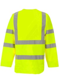 Personalised Flame Retardant Long Sleeve Hi Vis Vest FRHVJ03
