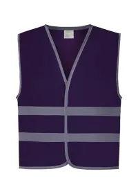 Personalised Kids Purple Hi Vis Vest