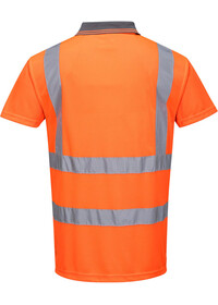 Custom Printed Orange Hi Vis Polo Shirt