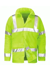 Waterproof Padded Hi Vis Hydra Flex Coat