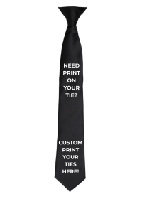 Custom Printed Clip on Tie