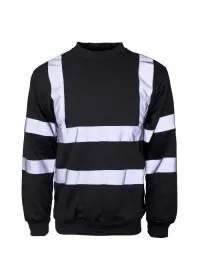 Black Hi Vis sweatshirt b307