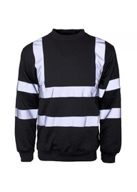 Black Hi Vis sweatshirt b307