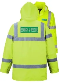 Search & Rescue Pre Printed Coat Yellow