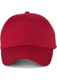BC010 Beechfield 5 Panel Cap Red