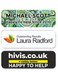 Custom Printed Name Badge 25 x 76mm