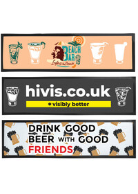 Large Personalised Bar Runner Mat 88cm x 25cm