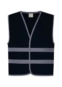 Kids Hivis Vests  Navy