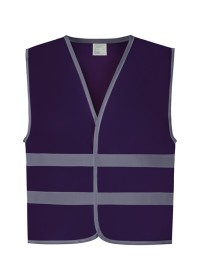 Kids Hivis Vests Purple
