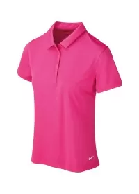 Active Pink/White Womens Nike victory solid polo NK344 Nike
