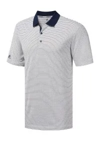 White/Navy 2-colour stripe polo AD115 adidas
