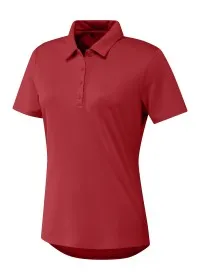 Collegiate Red Womens performance Primegreen polo shirt AD045 adidas