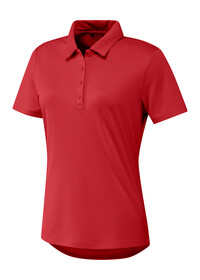 Collegiate Red Womens performance Primegreen polo shirt AD045 adidas