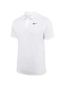 White/Black Nike Dri-FIT victory solid polo NK372 Nike