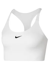 White/Black Womens Nike Dri-FIT Swoosh one-piece bra NK379 Nike