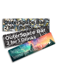 Personalised Rubber Back Bar Mat 830mm long