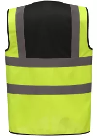 Custom Printed 2 Colour Panel Hi Vis Vest