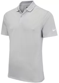 Light Smoke Grey/White Nike NK342 Victory solid polo