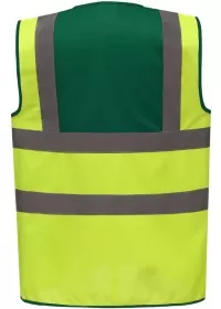 Custom Printed 2 Colour Panel Hi Vis Vest