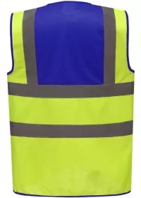 Custom Printed 2 Colour Panel Hi Vis Vest