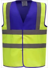 Custom Printed 2 Colour Panel Hi Vis Vest