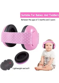 Babies ear defender protectors PINK