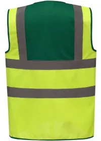 Custom Printed 2 Colour Panel Hi Vis Vest