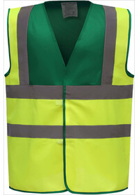 Custom Printed 2 Colour Panel Hi Vis Vest