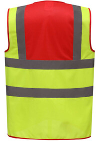 Custom Printed 2 Colour Panel Hi Vis Vest
