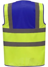 Custom Printed 2 Colour Panel Hi Vis Vest