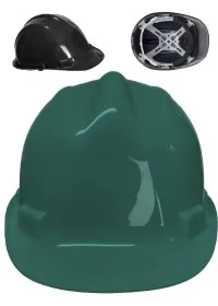 Custom printed portwest safety helmet green