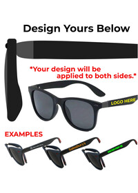 Custom Printed Sunglasses Black/Black