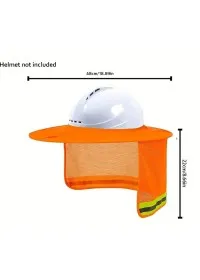 Safety helmet sun shade with neck protection