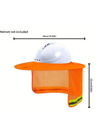Safety helmet sun shade with neck protection