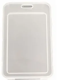 ID Card badge holder plastic Portrait layout