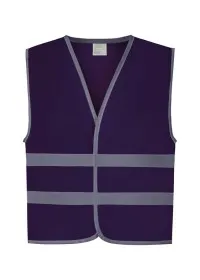 Purple kids hi vis vest